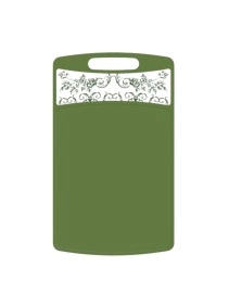 Доска разделочная прямоугольная 335x220x4мм с декором "L'amour" (микс)