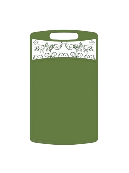 Доска разделочная прямоугольная 335x220x4мм с декором "L'amour" (микс)