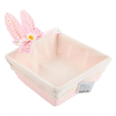 Корзинка декоративная "Funny bunny", 16*16*14 см, (артикул PI0649-1)