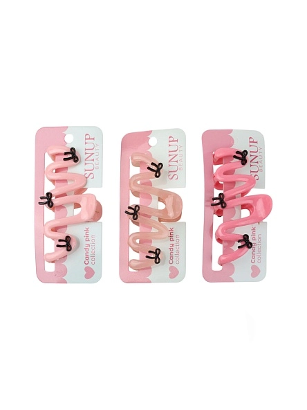 Крабик для волос "Candy Pink", 10,5*2,5 см (PK1368)