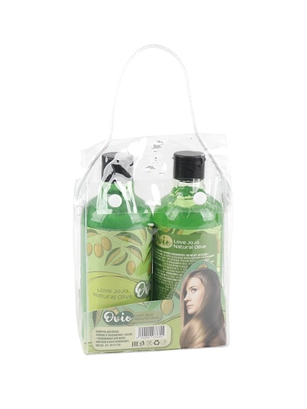Шампунь + кондиционер для волос OVIO Love JoJo Natural Olive, 500 мл + 500 мл