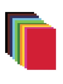 Картон цветной А4 немелованный, 10 листов 10 цветов, в папке, Юнландия, 200х290мм, Бельчонок, 113555