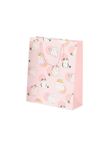 Пакет подарочный "Забавный кот", 26*32*10 см (GB826)