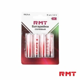Набор батареек солевых, R6/AA, 8 шт