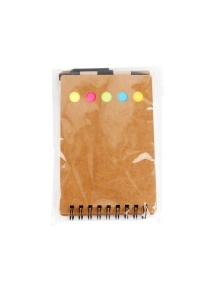 Блокнот для записей с ручкой + стикеры, 15*8,5 см 