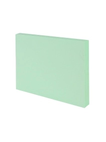 Бумага для заметок "PROF-PRESS" с клеевым краем ЗЕЛЕНАЯ пастель, 101Х76 мм, 100л