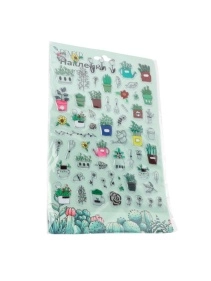 Наклейки декоративные "Кактус", 15 * 22 см (PD0920)