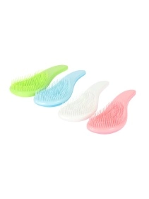 Расческа массажная "Капля", 15 см, пластик, 4 цвета