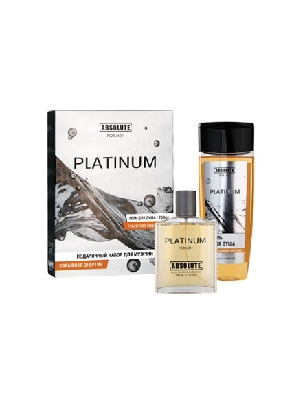 Подарочный набор Absolute Platinum (гель для душа 250ml +туалетная вода 100ml) для мужчин