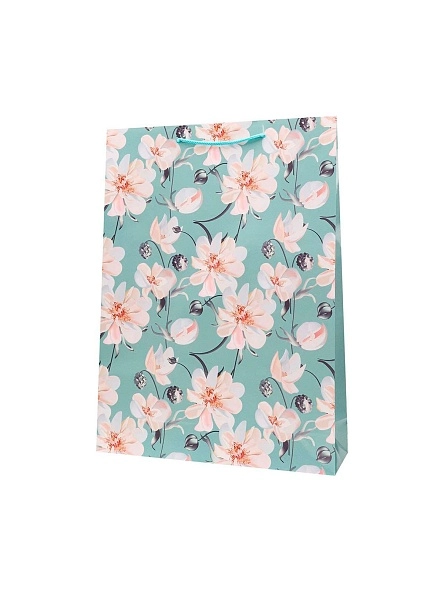 Пакет подарочный глянц. "Ромашки нежные", 32,4х44,5х10,2 см