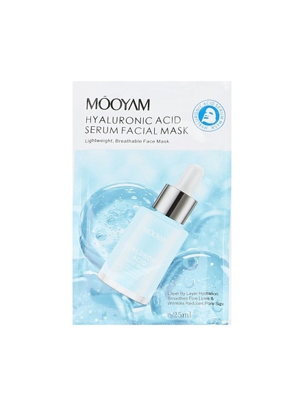 MOOYAM Маска для лица тканевая (гиалуроновая кислота) арт. KRE0312005-3