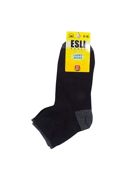 Носки женские ESLI р.25, чёрный-антрацит