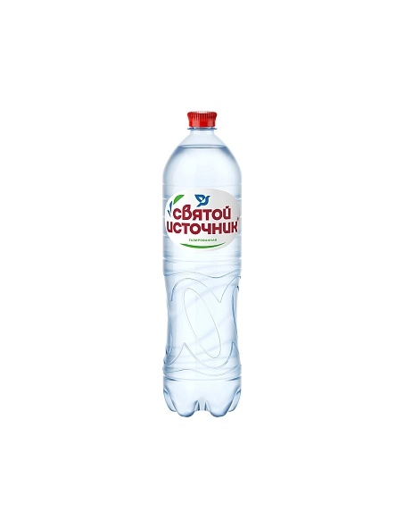 Вода  питьев. газир. Святой источник, 1,5 л. ПЭТ