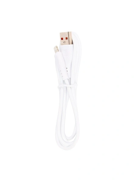 Кабель для зарядки, белый, lightning, 1.0М, 2.4А