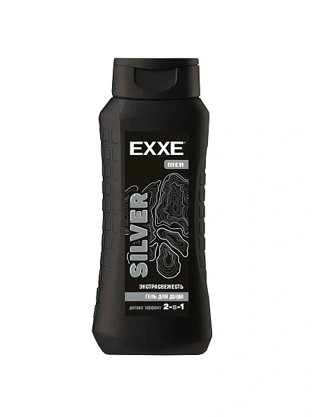 EXXE MEN Мужской гель для душа 2в1 "Экстрасвежесть" SILVER, 400 мл