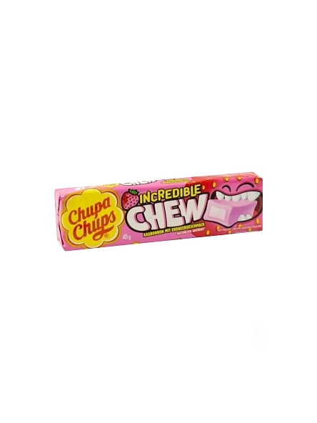 Жев. конфеты "Чупа Чупс" "INCREDIBLE CHEW" со вкусом клубники 47г