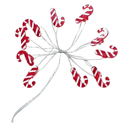 Гирлянда декоративная LED Снежный вальс , "Candy canes", 10 лампочек, 1 м (XNYS-1967)