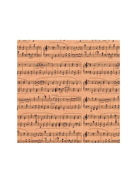 Упаковочная бумага KRAFT "Ноты" 70х100 см