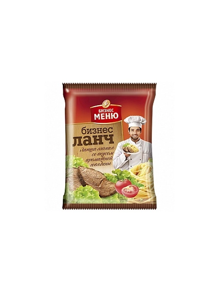 Лапша б/п "Бизнес ланч" со вкусом ароматной говядины 45г