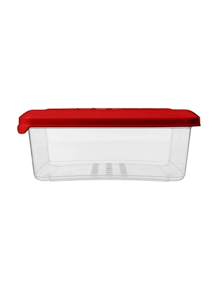 Контейнер для продуктов "Asti" квадратный 0,5л (красный)