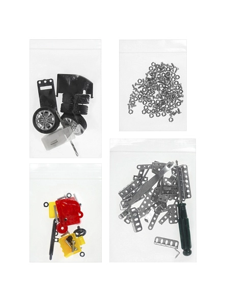 Конструктор металлический № 11. Серия ИЗОБРЕТАТЕЛЬ (203 детали)