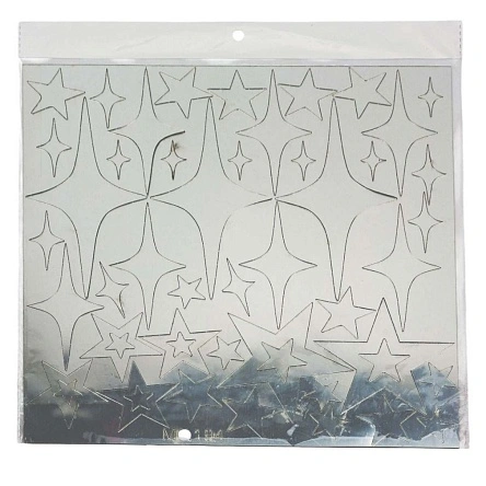Наклейки интерьерные "Stars, moon, sky", 50 шт, ТМ Sunup, 30*30 см, микс дизайнов (PR009-1)