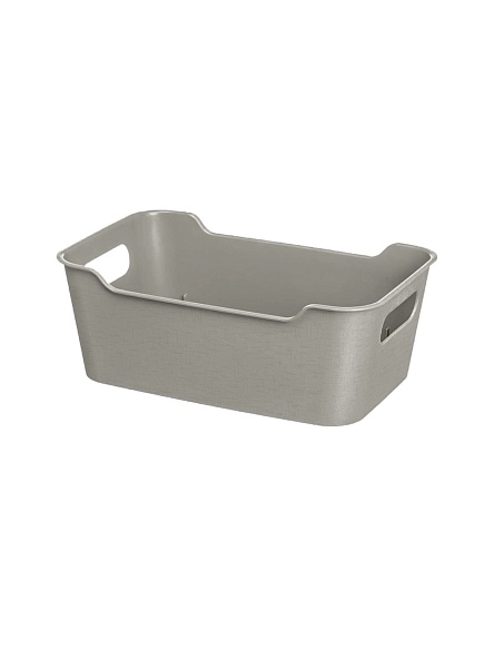 Корзинка универсальная "Mango" 4,1л. 290х180х105мм (серый)