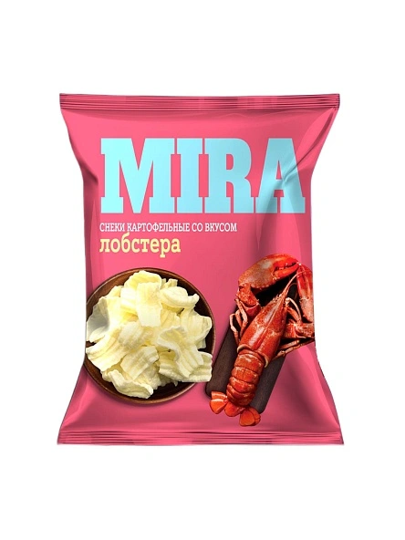 Снеки картофельные MIRA со вкусом лобстера, 160г