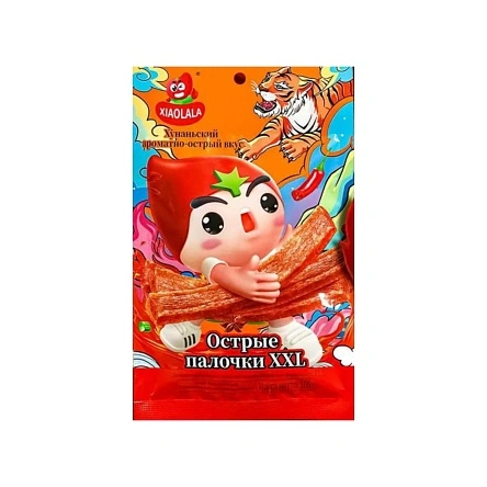 Снеки пшен. со вкус. «Хунаньский ароматно-остр. вкус» Форма «Палочки XXL», 105г.