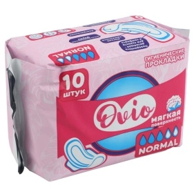 Гигиенические прокладки Ovio нормал (normal), 10 шт, 3 капли (MD2318-2)