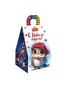 Новогодний набор кондитерских изделий "ГОСТИНЕЦ ИЗ ДЕТСТВА" (баул, 300г)