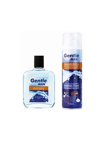 Косметический набор Gentle (пена д/бритья 150мл + лосьон п/бритья100мл) for men