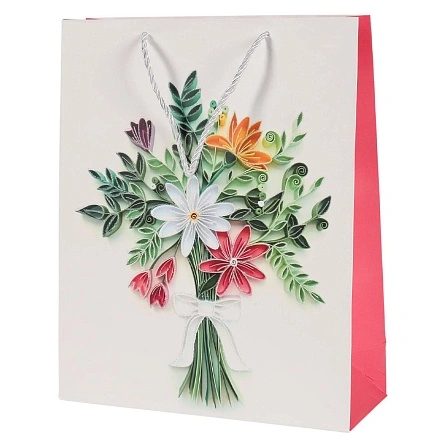 Пакет подарочный "Bouquet", 26*32*10,5 см (VA-1100)
