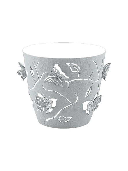 Горшок для цветов Plast Team Butterflies 0,7 л D115 мм круглый 115х115х105 мм