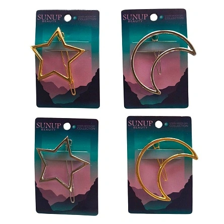 Заколка для волос "Stars, moon, sky", Sunup beauty, 5 см (ML-3015)