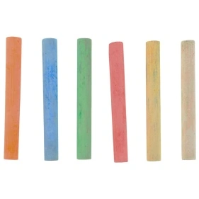 Мелки канцелярские, 12 шт, цветные