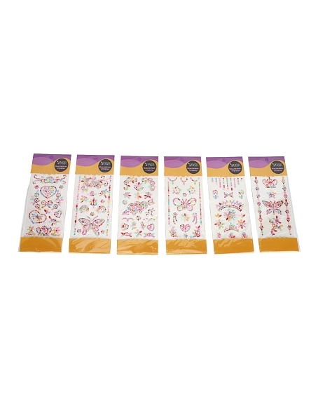 Наклейки-стразы декоративные, 16*9 cм (PK444)