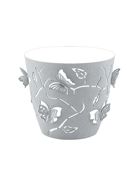 Горшок для цветов Plast Team Butterflies 0,7 л D115 мм круглый 115х115х105 мм