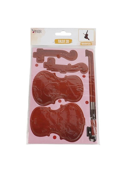 Пазл 3D "Виолончель", бумага