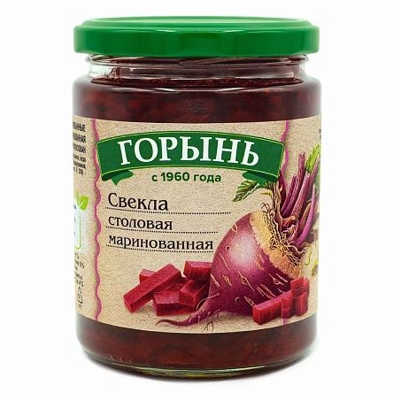 Свекла столовая маринованная "ГОРЫНЬ", 420 г