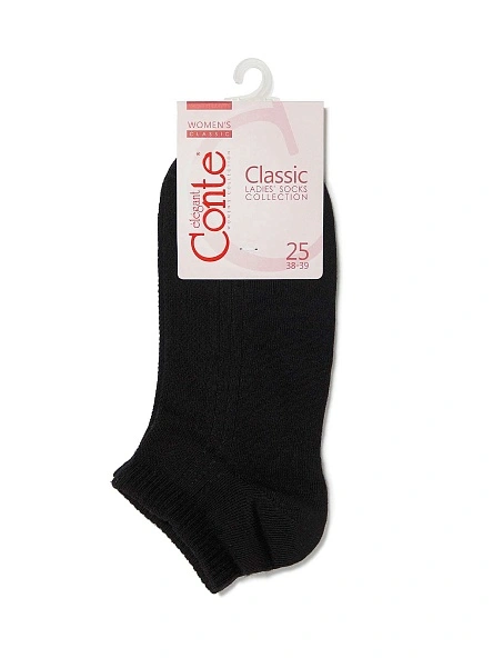 Носки жен. хлопковые CE CLASSIC (короткие) 7С-34СП, р.23-25, 016 черный
