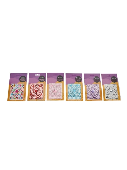 Наклейки-стразы декоративные, 8*9,5 см (PK468)