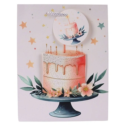 Пакет подарочный "Sweet birthday", Fun Party, 26*32*10 см (MO-446)