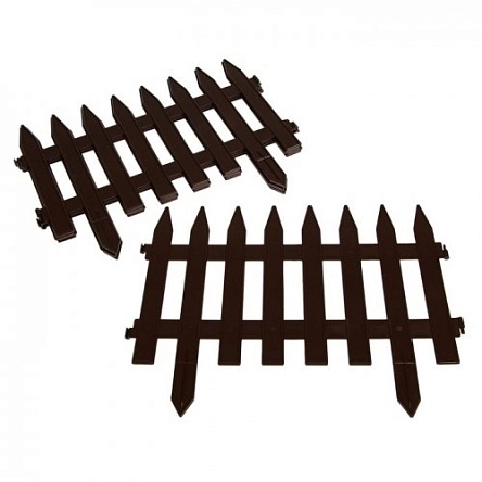 Забор декоративный "GOTIKA" №3, 1 шт длина 45 cм шоколад 