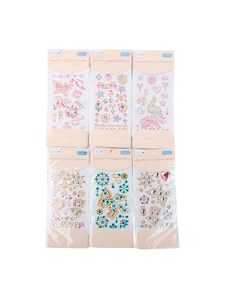 Наклейки-стразы декоративные 10*24,5 см (PK1344)