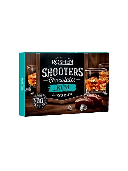 Шоколадные конфеты "Shooters" с ромовым ликером 150г
