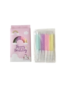 Набор свечей для торта "Нежность", 12 шт, 10 см 