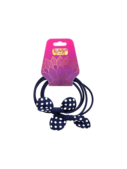 Набор резинок для волос "Бантики", 2 шт, 5,5 см, в асс-те