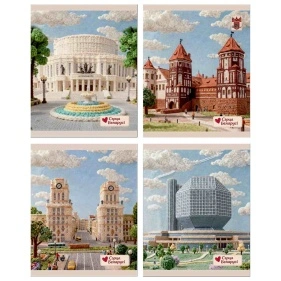 Тетрадь КЛЕТКА 48л. СТАНДАРТ офсет , холст ПХ, Т48-3089 СПАДЧЫНА
