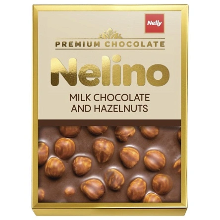 Шоколад мол. "Nelino" "SPORT Premium" шокол. и фунд., 50г